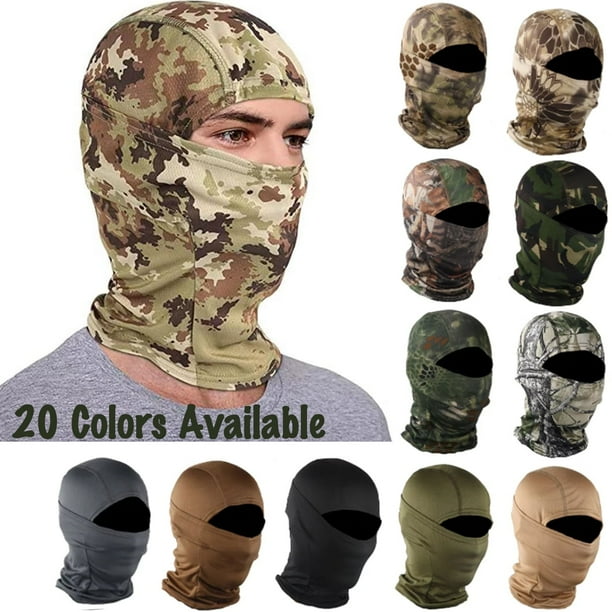 Pasamontañas unisex Vorkoi con protección UV y cobertura facial completa, camuflaje del desierto