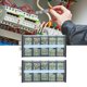 thumbnail image 1 of Tira de Terminales de Doblede 2 Piezas Bloque de Barrera de Alambre de 660 V 100 A para de Distribución de Energía Cubierta Transparente para de Distribución de, 1 of 8