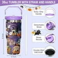 thumbnail image 2 of 30 oz Halloween Tumbler Insulated Stainless Steel - Spooky Goth Ghost Travel Coffee Cup & Water Bottle, Witchy Goth Decor - Cute Ghost Gift For Mom, Dad, Sister - Spirit Halloween Cup, 2 of 6