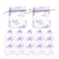 thumbnail image 1 of KAKOWELY 50 bolsas de organza decorativas, pequeñas bolsas de regalo para dulces, bolsas de organza novedosas, bolsas de malla con cordón para fiestas., 1 of 5