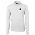 thumbnail image 2 of Men's Cutter & Buck White FIU Panthers Virtue Eco Pique Recycled Quarter-Zip Pullover Top, 2 of 3