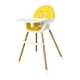 thumbnail image 4 of Silla alta para bebé CUTICAT silla de comedor para bebés para niños pequeños ajustable Amarillo, 4 of 8