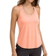 thumbnail image 2 of Workout Tank Tops Woman Loose Fit Scoop Neck Racerback Sleeveless Shirt Athletic Running Yoga Gym Tanks, 2 of 6