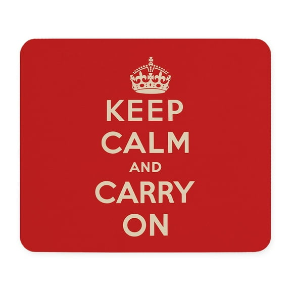 CafePress - Keep Calm And Carry On Mousepad - Non-slip Rubber Mousepad, Gaming Mouse Pad