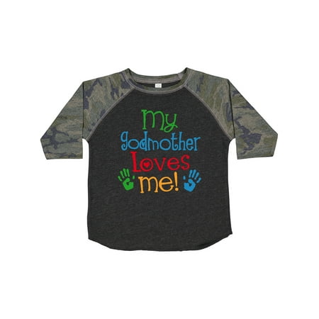 

Inktastic My Godmother Loves Me Outfit Gift Toddler Boy or Toddler Girl T-Shirt