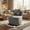 brown, variant on Modern Swivel Lounge Chair with Storage - Soft Smooth Upholstery - 360° Rotation - Sturdy 300 lbs Support - Easy Assembly - Perfect for Living Room, Bedroom,