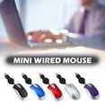 thumbnail image 4 of KRONDO Wired Optical Computer Mini USB Mouse, Plug & Play Corded Small Travel Mouse with Retractable Cable, for Laptop Computer Desktop Office Business Home Girls Boys Women Men Gift, 4 of 9