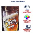 thumbnail image 5 of America Forever Today is Beer Day Summer Garden Flag 12.5 x 18 inches Cold Beverage Drink Happy Hour Double Sided Seasonal Yard Outdoor Decorative Beer Thirty Garden Flag, 5 of 5