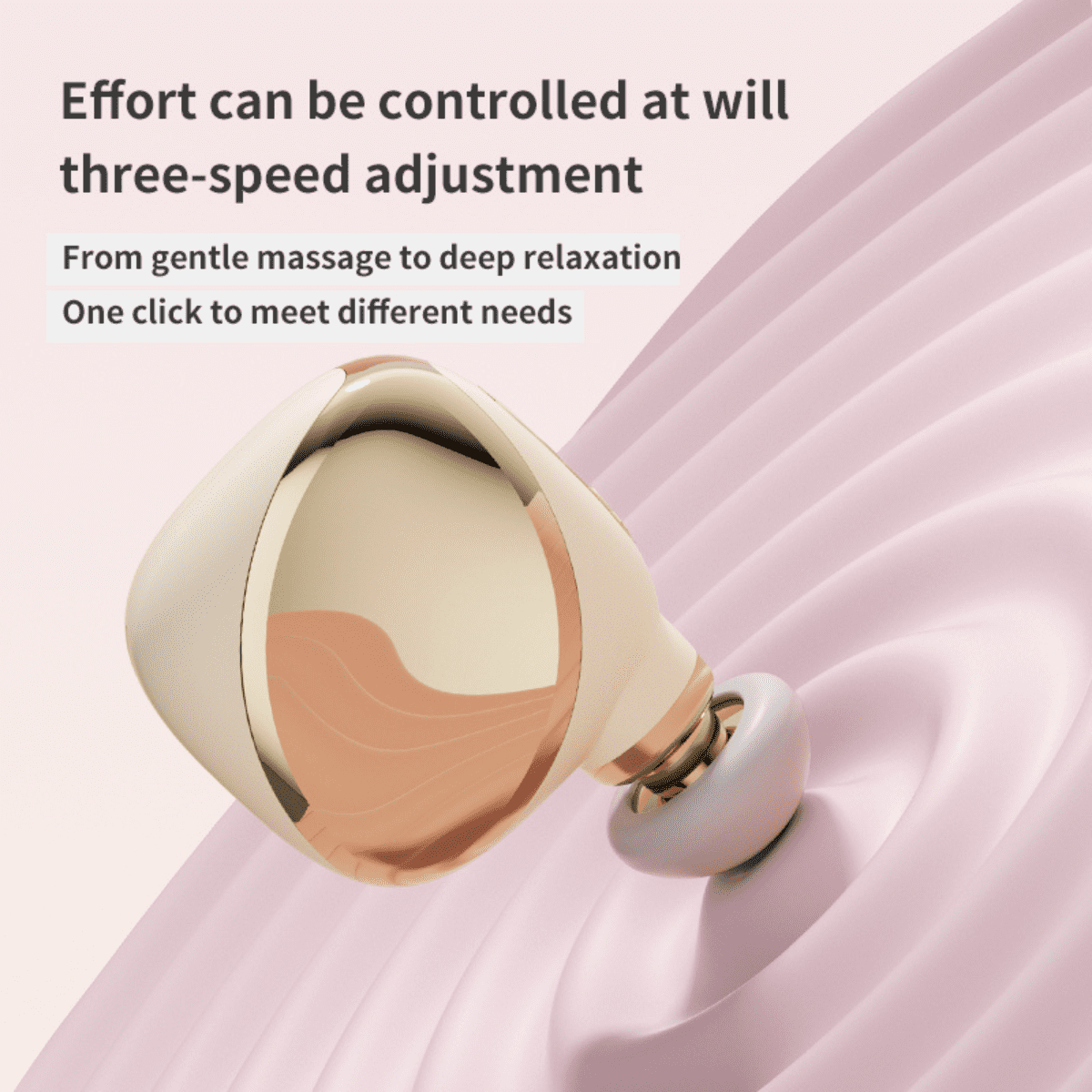 Harmo touch mini Massge Gun with 3 Massage Heads; Percussion Deep Tissues Muscle Massager; Portable Handheld Massager for Home, Gym, Office, Outdoors; Golden
