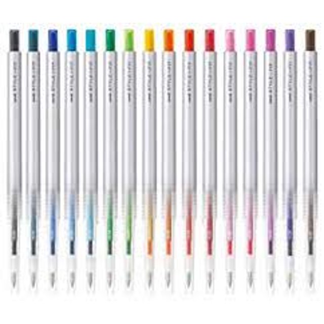 Boligrafos Tinta Gel Uni ball StyleFit UMN 139 28 Retractil 0.28 mm Set 16 Colores