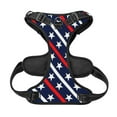 thumbnail image 5 of Picia Patriotic Star No-Pull Dog Harness Reflective Front Clip Vest with Handle,Step-in Air Dog Harness,Adjustable 2 Metal Rings 4 Buckles,Easy to Put on & Take Off Medium, 5 of 9