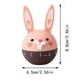 PEEIUO Cute Rabbit Sound Kitchen Timer Arrives Reminder Function for