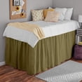 thumbnail image 4 of College Dorm Bedskirt - Ruffled Dorm Bedskirt for Dorm Bed - Twin XL Size - 100% Microfiber - 32" Drop - Twin XL - Taupe Solid., 4 of 8