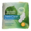 Seventh Generation Chlorine Free Maxi Pads Overnight With Wings, 14 Ea, 3 Pack