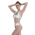 thumbnail image 6 of Picia Turtle and Sea Life Women's High Waisted Bikini Scoop Neck Swimsuit Two Pieces Bathing Suit-Medium, 6 of 8