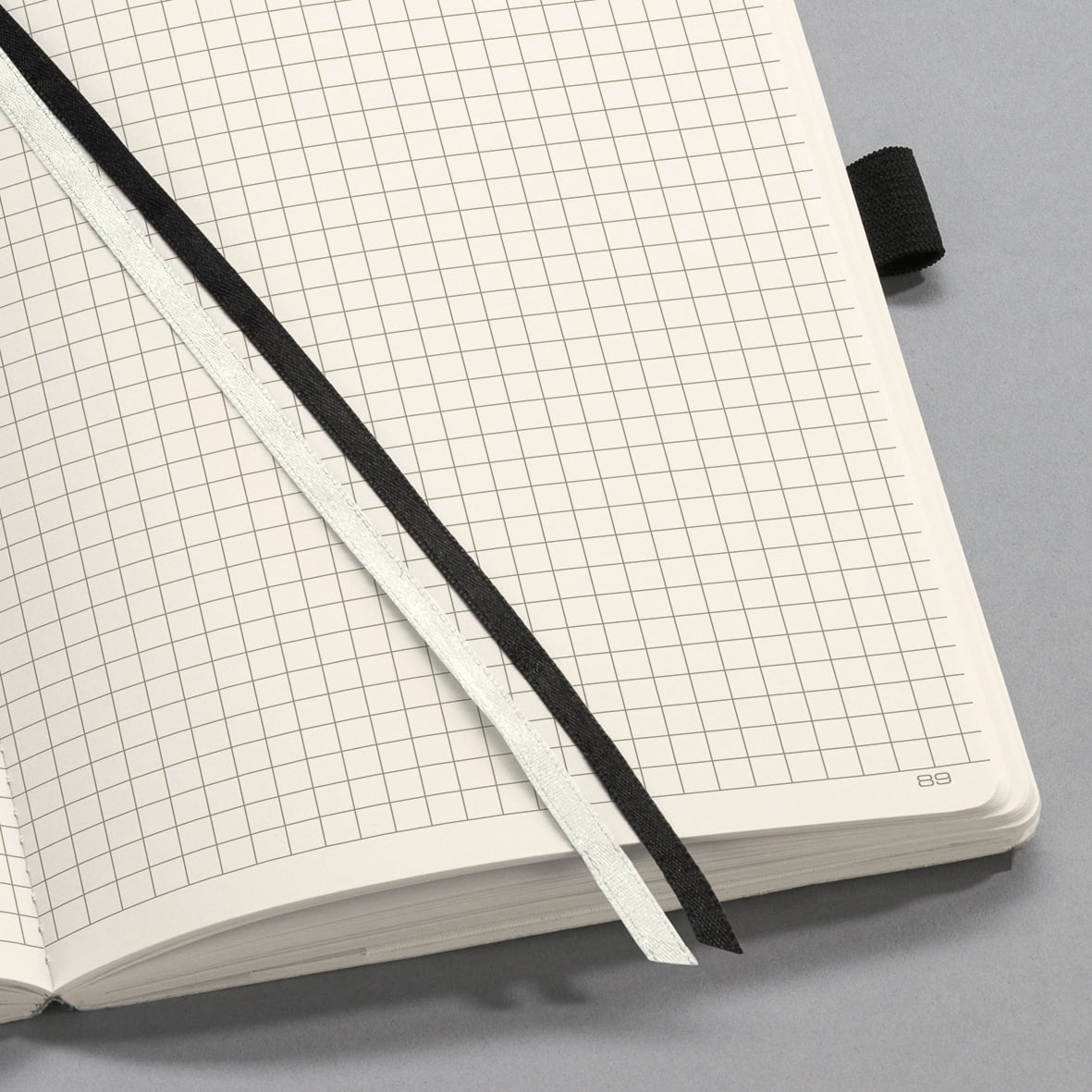 Sigel Softcover Graph Notebook with Elastic Closure, Black, A4 Extra Large Size (SGA4SES-BK)