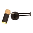 thumbnail image 2 of Home Decoration Hangs Swing Arm Wall Sconce Lighting Led Wood Wall Lamp Adjustable Wall Mount Light Fixtures Bedroom Bedside Reading Lamps For Restaurant Living Room Study Cafe,Black Home Decoration H, 2 of 6