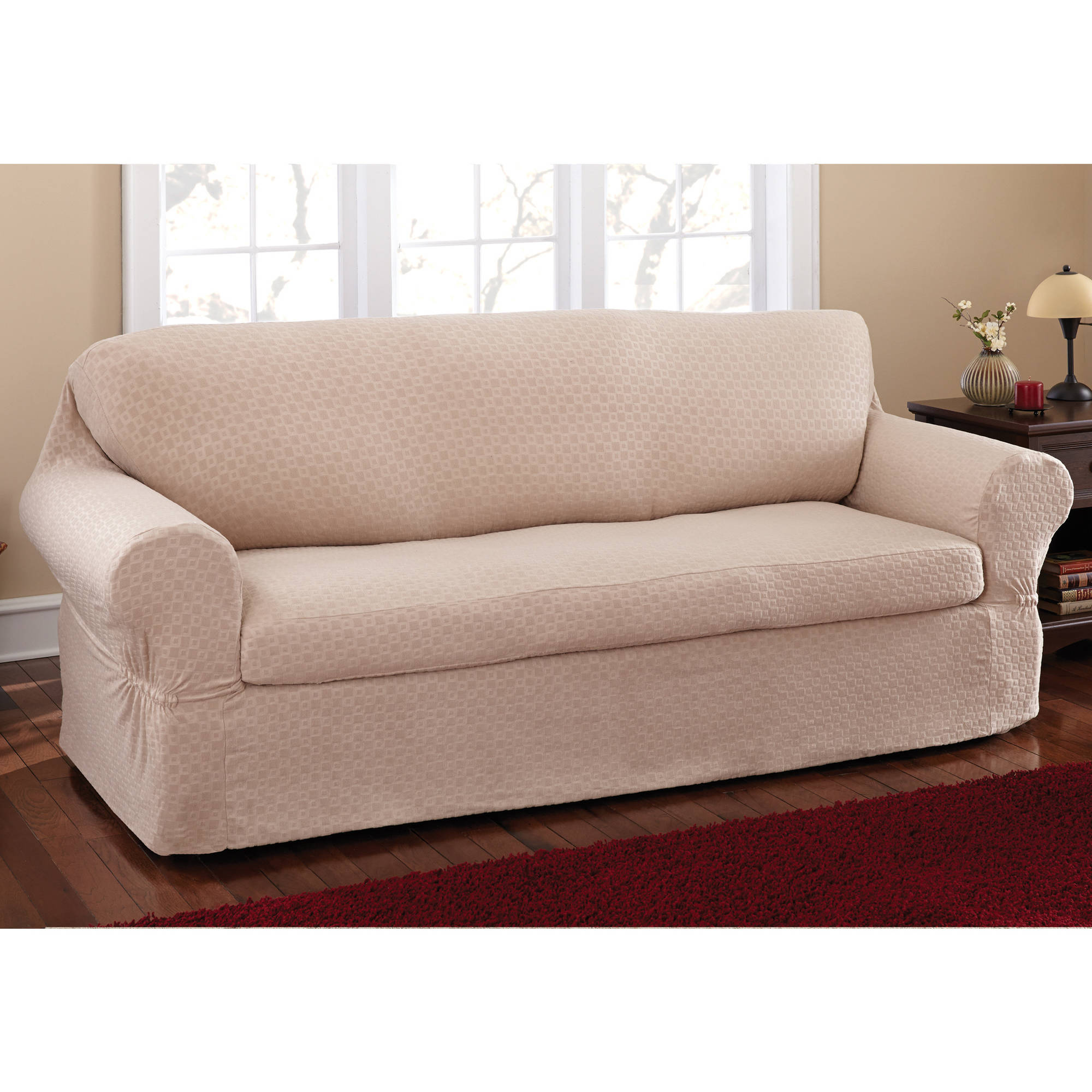 Mainstays Conrad 2Piece Sofa Slipcover  Walmart.com