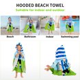 thumbnail image 3 of Usaibhir Baby Girl Boy Hooded Beach Towel Swim Cover Up Bath Towels Cartoon Dinosaur Shark Fox Mermaid Print Bath Towel Wrap, 3 of 7