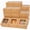 Brown-6"*6"*3" / 60 Pcs, variant on White Bakery Boxes With Window - 4x4x2.5 Inches Small Size Pastry & Mini Cookie For Bakeries Thick Sturdy (100 Packs)