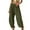 Army Green, variant on Women Pants Relaxed Fit Harem Trousers Casual Comfortable Style Lightweight for Lounge Breathable Army Green L
