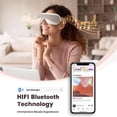 thumbnail image 3 of Masajeador de Ojos 3D con Compresa Caliente y Bluetooth Inteligente, Equipo de Belleza para Aliviar Cansancio Ocular, Regalo de Cuidado Facial, 3 of 9