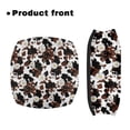 thumbnail image 2 of HELLHERO Cow-patterned Daisies Rollator Walker Seat and Backrest Rollbar Covers Set & Seat Back Covers for Parks Stain Proof Easy to Clean Secure Fit Reusable, 2 of 7