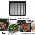 thumbnail image 4 of kurtrusly Black Carbon Steel Air Fryer Oven Accessory Maximize Cooking Potential With Partition Board Cakes, 4 of 4