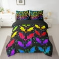 thumbnail image 2 of Castle Fairy Teens Cartoon Bats 7 Pieces Bedding Comforter Set,Spooky Animal Full Bedding Set Lightweight,Happy Halloween Fitted Sheet Flat Sheet,Ultra Soft Home Decor, 2 of 8