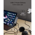 thumbnail image 4 of USB C Hub para iPad Pro M2 M1 11/12.9 2022-2018,7-en-1 Hub con 4K@60Hz,USB 3.0,3.5mm Jack,USB Tipo C, 4 of 6