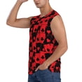 thumbnail image 3 of Fotbe Playing Cards Men's Camiseta sin Mangas Estampada para Hombres, Playera Casual para Gimnasio, Entrenamiento, Playa-Medium, 3 of 7