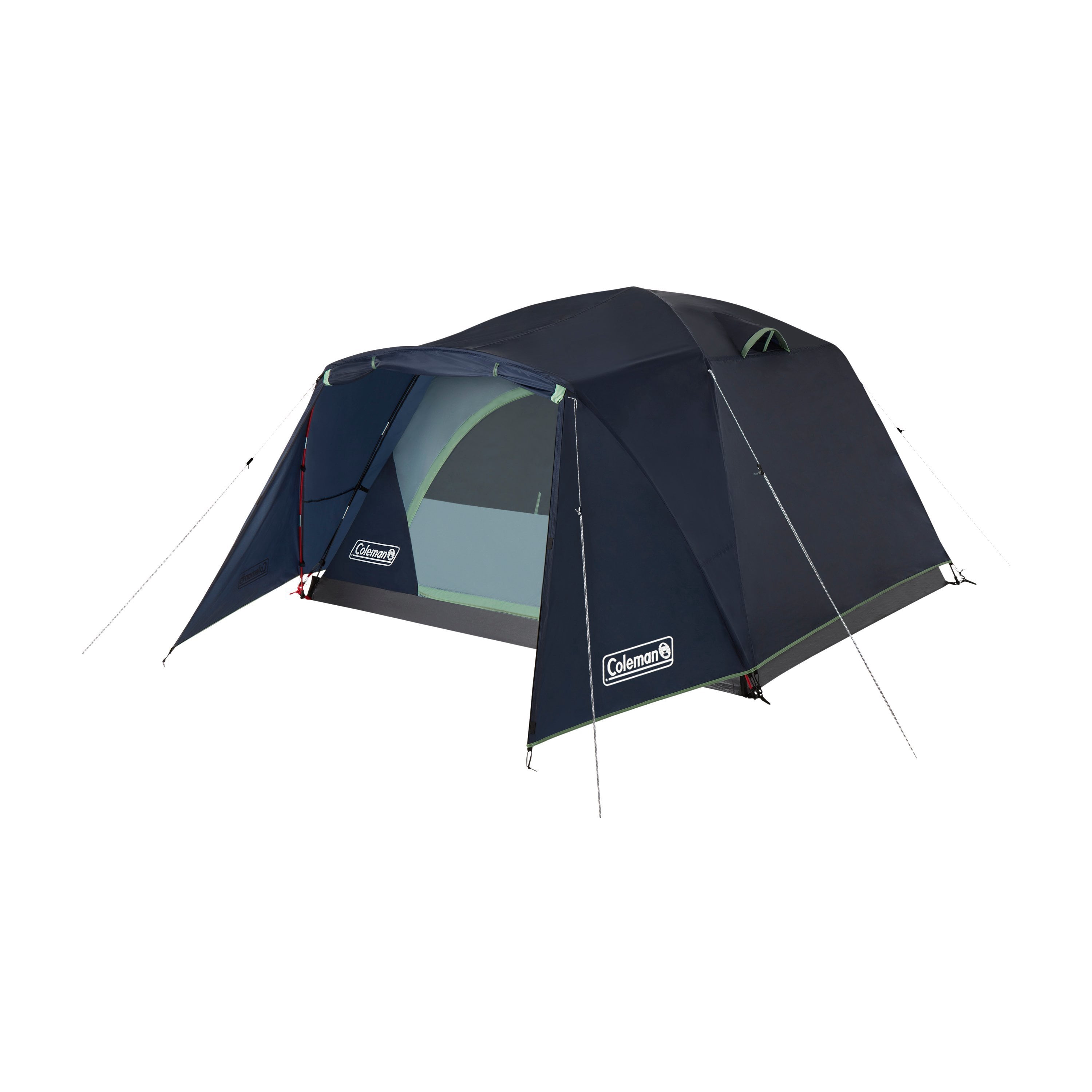 Tente de camping Coleman Skydome 4 personnes, avec vestibule à double toit, nuits bleues