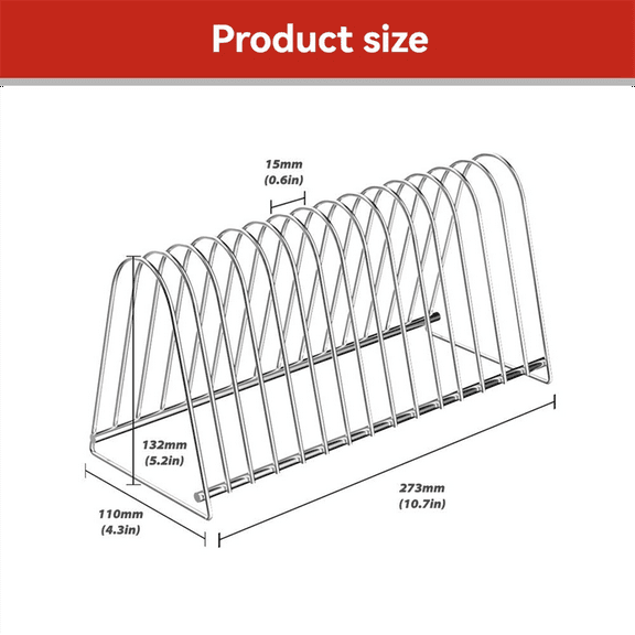 Vinyl Record Stand Storage Holder for Vinyl Records Drying Table Record Stand 15 Slot