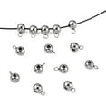 thumbnail image 1 of 20Pcs 304 Stainless Steel Tube Bails Loop Bails Rondelle Bail Beads Stainless Steel Color Tube Beads Charm for DIY Jewelry Making Bracelets Necklaces Craft Accessories 9x5x6mm, 1 of 4