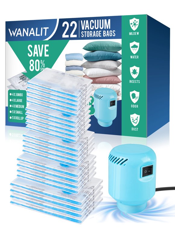 Vacuum Storage Bags in Closet Organizers