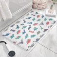 thumbnail image 3 of Colorful Dinosaur Assortment Flannel Non Slip Door Rugs,Washable Door Mats Indoor,Decorative Door Mats,Dirt-Resistant and Absorbent Doormat for Entrance,Bedroom,Kitchen,Bathroom,31.5"x17", 3 of 4