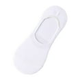 thumbnail image 2 of WHEANG 2026 Summer No Show Socks for Women Combed Casual Comfort Cotton Socks for Women U Shaped Silicone Anti Slip Socks Summer Soft Thin Breathable Low Cut Socks White, 2 of 3