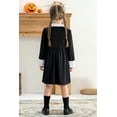 thumbnail image 4 of Younger Tree Toddler Baby Girl Black Dress Kid Halloween Sister Matching Outfits TuTu Dress for 3 Months-7T, 4 of 8