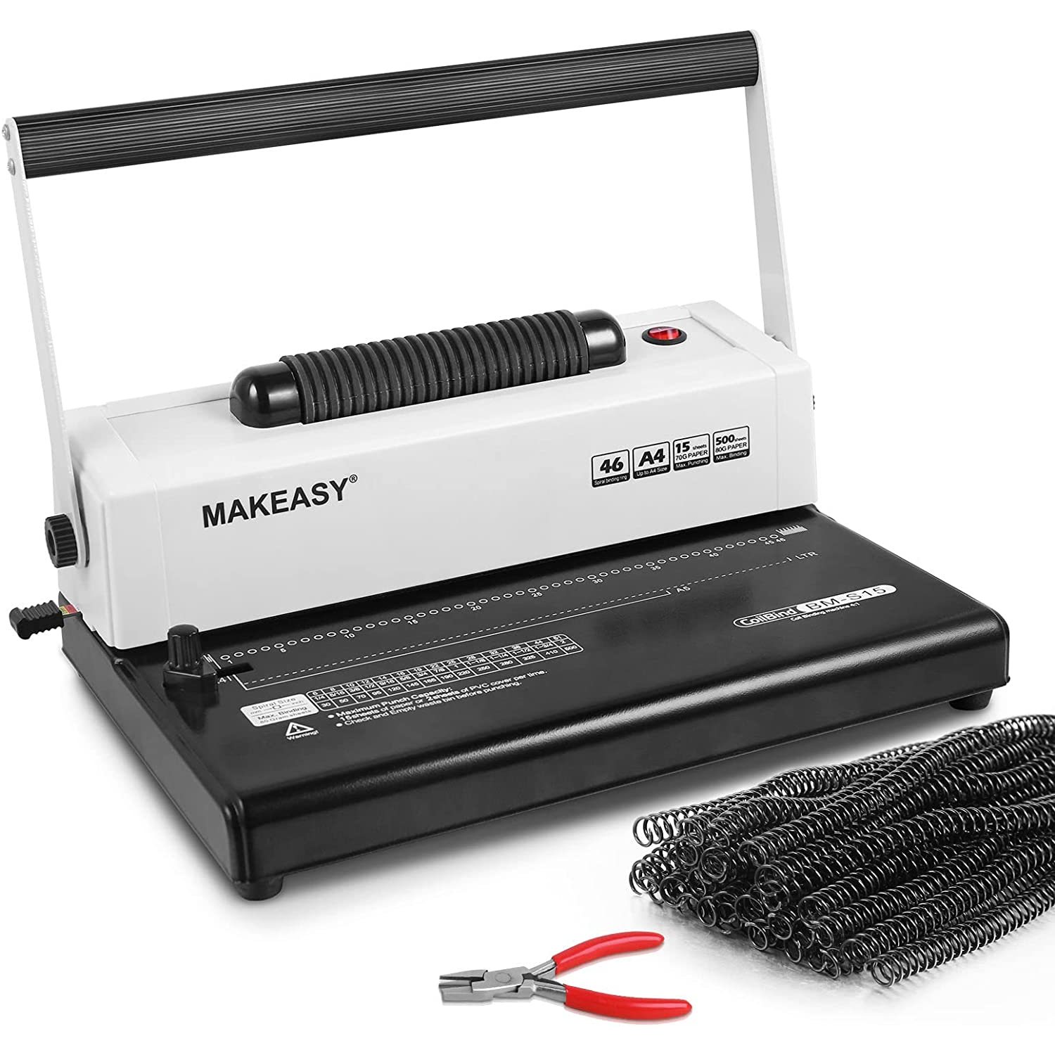 Coil Spiral Binding Machine Manual Hole Punch Electric Coil