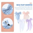 thumbnail image 3 of UPGRATOR 4Pcs Pink Hair Bows Clips for Women with Large Bow Ribbon Design Firm Grip, 3 of 4