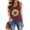 Black, variant on Camisoles For Women Floral Print Sleeveless Racerback Scoop Neck Top Womens Tank Top Brick Red L
