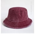 thumbnail image 2 of SikaFu New Denim Ruffled Old Fisherman Hat For Women, And Versions, Trendy And Retro, Versatile Casual Sunshade And Sunscreen Basin Hat, 2 of 8