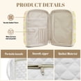 thumbnail image 3 of FOR U DESIGNS Flower Cross Pattern Bible Cover Case Lightweight Bible Carrying Case Quilted Book Cover Bibles Organizer Cases Bible Carrier with Handle and Zipper, 3 of 7