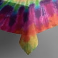 thumbnail image 4 of Colorful Tie Dye Pattern Rectangle Tablecloth 60"x102",Waterproof Polyester Rectangle Table Cloth, Wipeable Spillproof Polyester Tablecloth for Dining, Camping, Indoor and Outdoor, 4 of 6