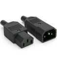 thumbnail image 2 of Cold Devices C14 Plug C13 Coupling 250V 10A Socket Power Plug IEC-320 Black, 2 of 2