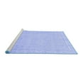 thumbnail image 2 of Ahgly Company Machine Washable Indoor Rectangle Abstract Blue Modern Area Rugs, 2' x 4', 2 of 4