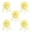 Yellow, variant on 5PCS Large 6 Inches Pull Bows for Gift Wrapping Party Wedding Ribbon Bows for Wrapping Boxes,Flower Decorations,Day Gift Decorations