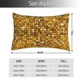 thumbnail image 2 of Yiaed Bright Shiny Golden Print Brushed Microfiber Envelope Pillowcases, Standard,Envelope Closure Pillow Cases(No pillow core)-16"x24", 2 of 6
