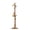 Brown-Round Base, variant on Solid Wood Coat & Hat Rack, Dark Walnut, 3-Leg Base, Freestanding Tree Shape with 11 Hooks for Bedroom Office Entryway