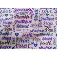 thumbnail image 5 of oneOone Cotton Cambric Medium Purple Fabric Text Diy Clothing Quilting Fabric Print Fabric By Yard 42 Inch Wide, 5 of 6